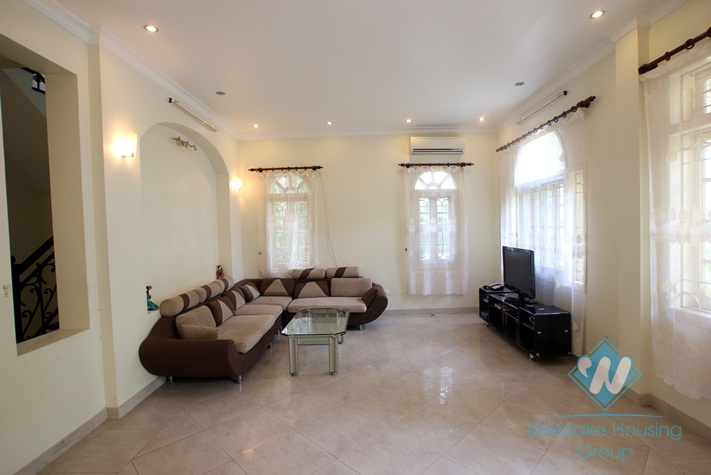Block D, House with nice garden for rent in Ciputra, Tay Ho, Ha Noi